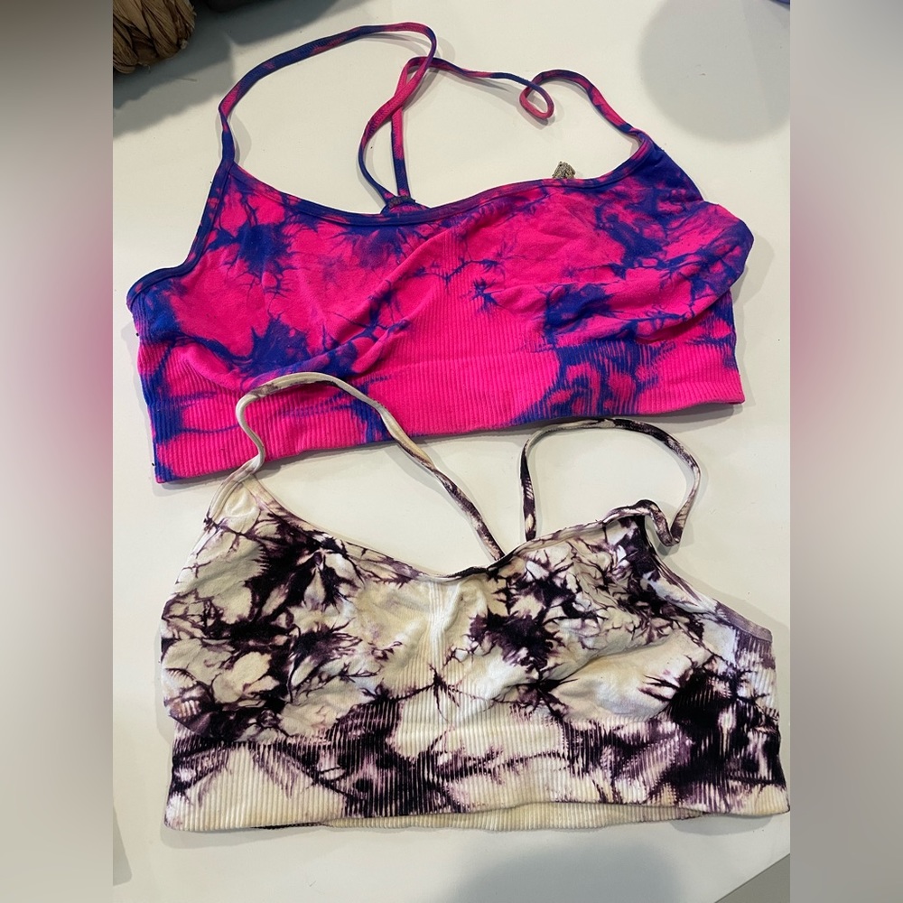 LF Two tie dye bandeaus